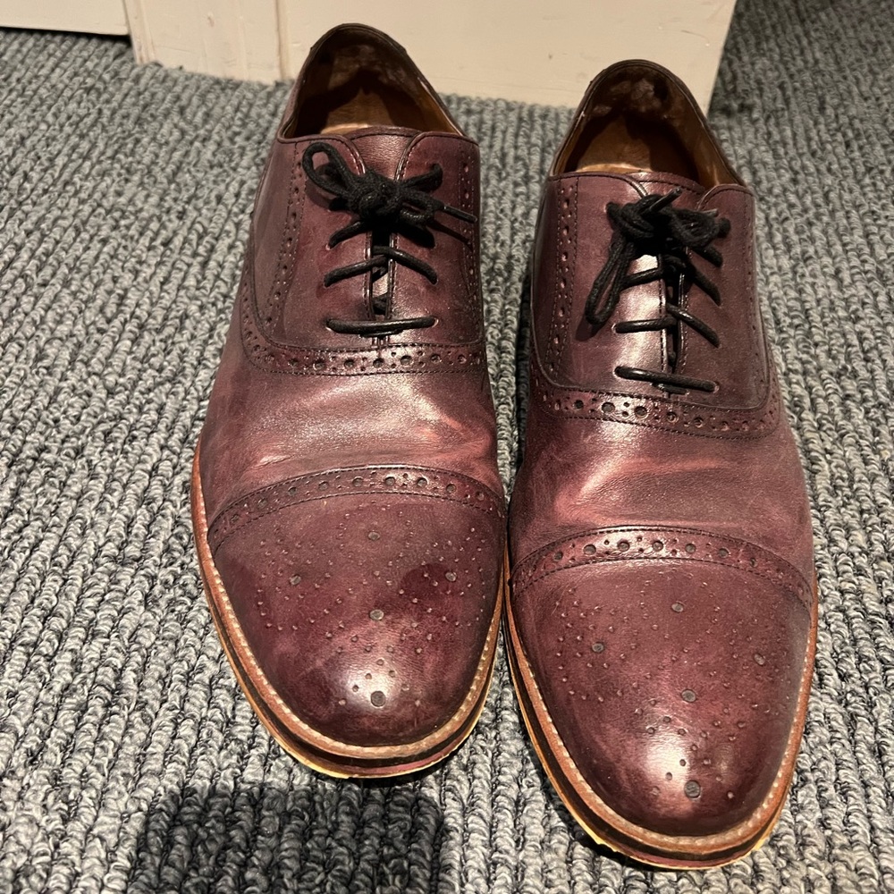 Johnston & Murphy Burgundy Wingtips